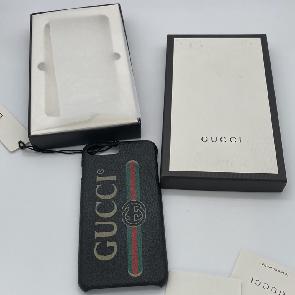 NWB GUCCI LOGO SUPREME IPHONE 8 PHONE CASE
